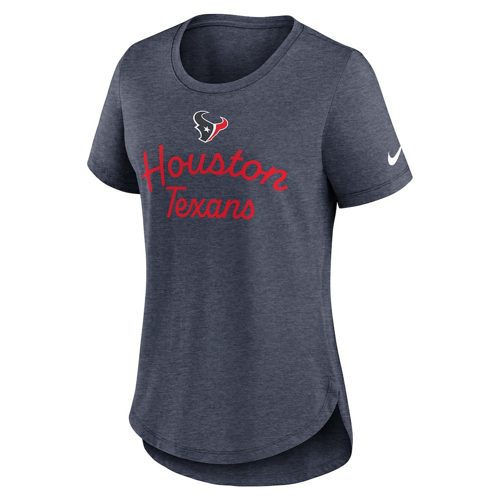 Houston Texans Nike Women's Script Tri-Blend T-Shirt