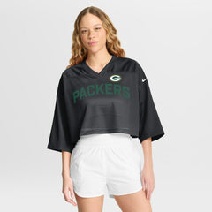 Green Bay Packers Nike Women's Primetime Cropped Mesh Dri-FIT Fashion Jersey