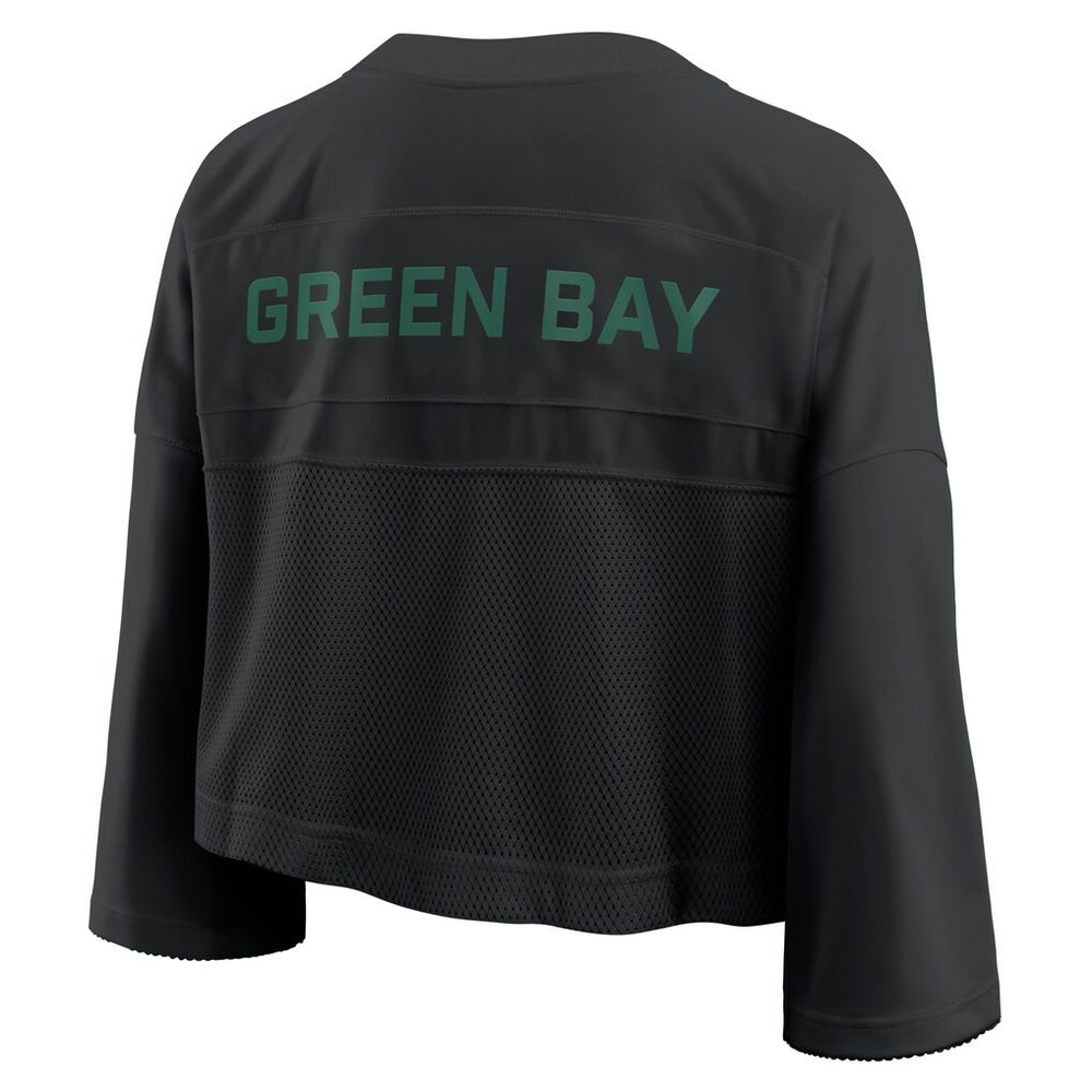Green Bay Packers Nike Women's Primetime Cropped Mesh Dri-FIT Fashion Jersey