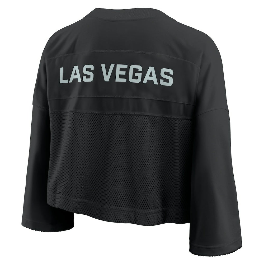 Las Vegas Raiders Nike Women's Primetime Cropped Mesh Dri-FIT Fashion Jersey