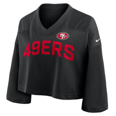 San Francisco 49ers Nike Women's Primetime Cropped Mesh Dri-FIT Fashion Jersey