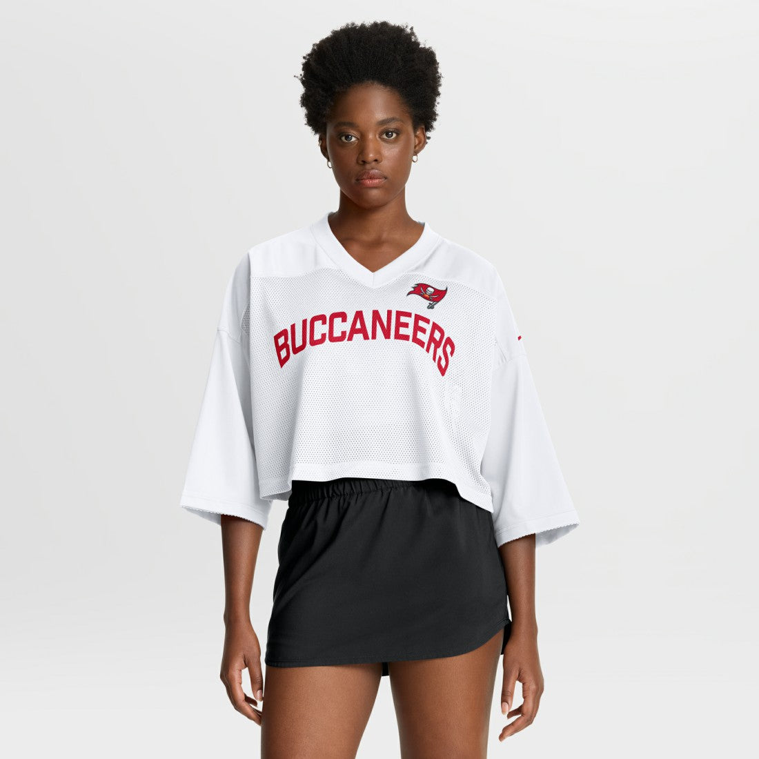 Tampa Bay Buccaneers Nike Women's Primetime Cropped Mesh Dri-FIT Fashion Jersey