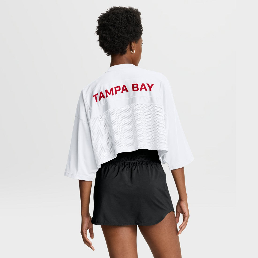 Tampa Bay Buccaneers Nike Women's Primetime Cropped Mesh Dri-FIT Fashion Jersey