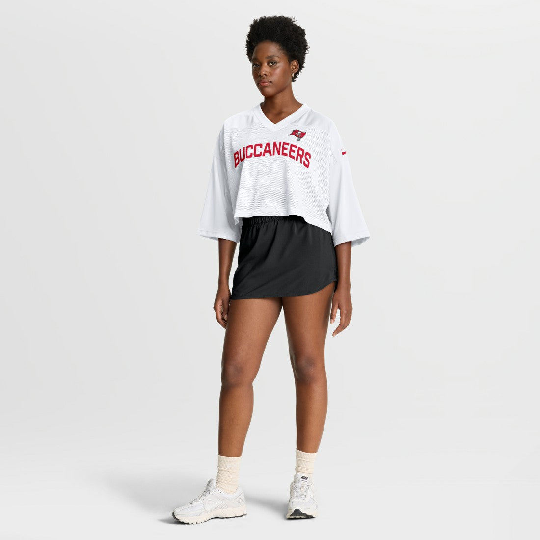 Tampa Bay Buccaneers Nike Women's Primetime Cropped Mesh Dri-FIT Fashion Jersey