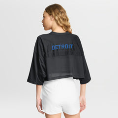 Detroit Lions Nike Women's Primetime Cropped Mesh Dri-FIT Fashion Jersey
