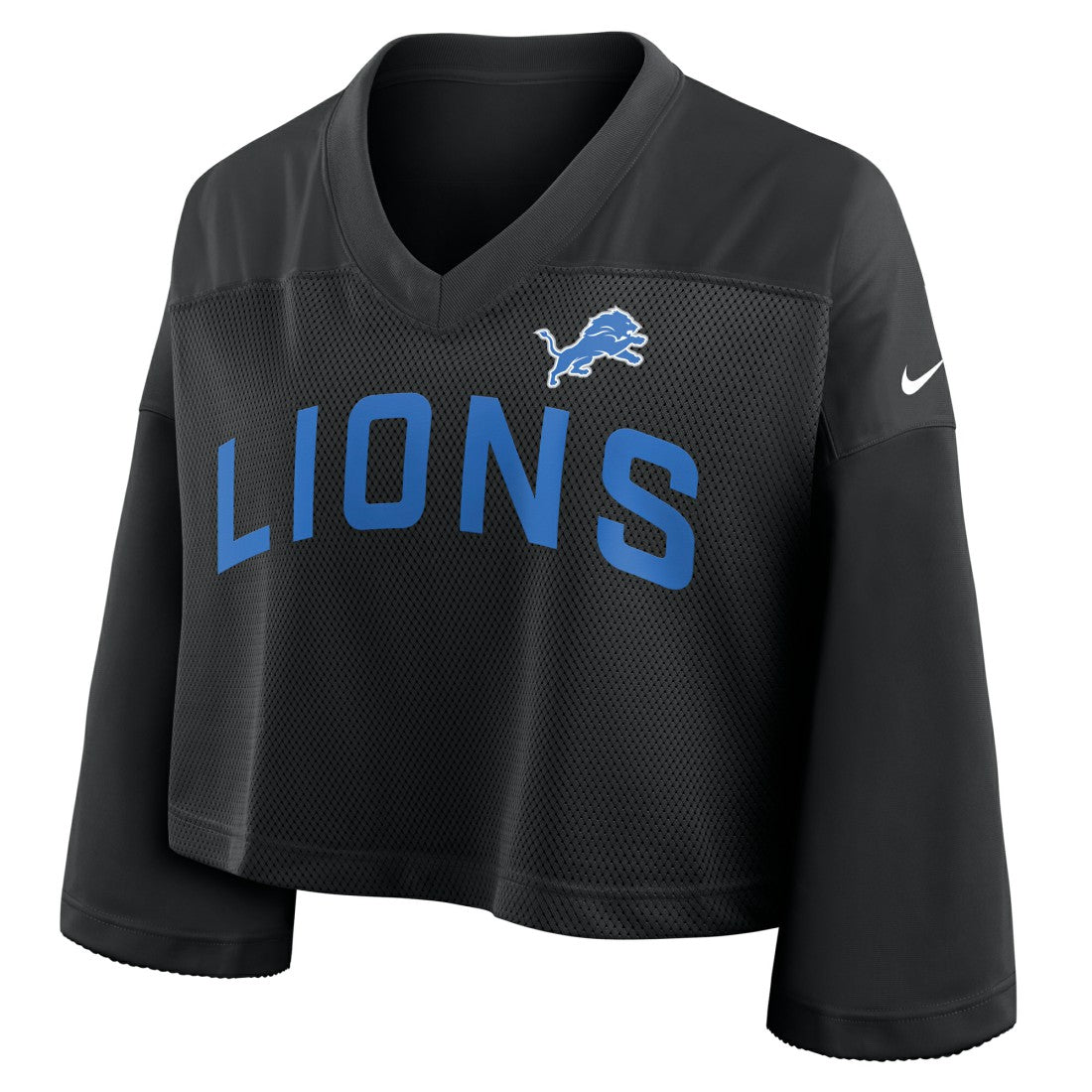 Detroit Lions Nike Women's Primetime Cropped Mesh Dri-FIT Fashion Jersey
