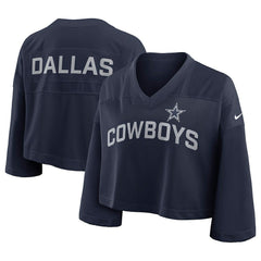Dallas Cowboys Nike Women's Primetime Cropped Mesh Dri-FIT Fashion Jersey