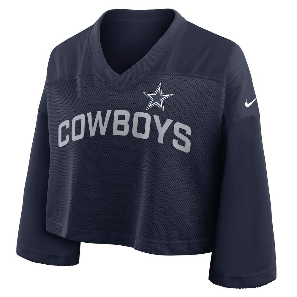 Dallas Cowboys Nike Women's Primetime Cropped Mesh Dri-FIT Fashion Jersey