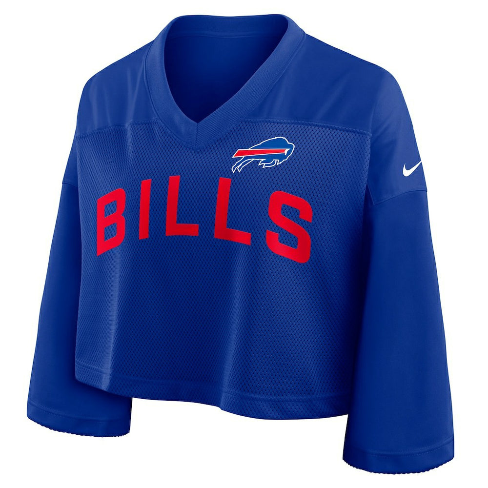 Buffalo Bills Nike Women's Primetime Cropped Mesh Dri-FIT Fashion Jersey