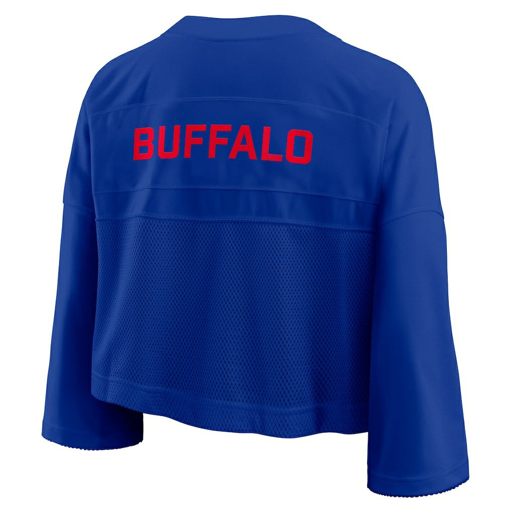 Buffalo Bills Nike Women's Primetime Cropped Mesh Dri-FIT Fashion Jersey