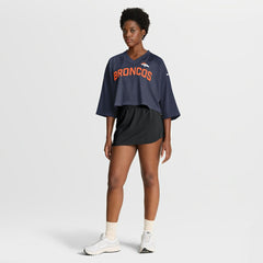 Denver Broncos Nike Women's Primetime Cropped Mesh Dri-FIT Fashion Jersey