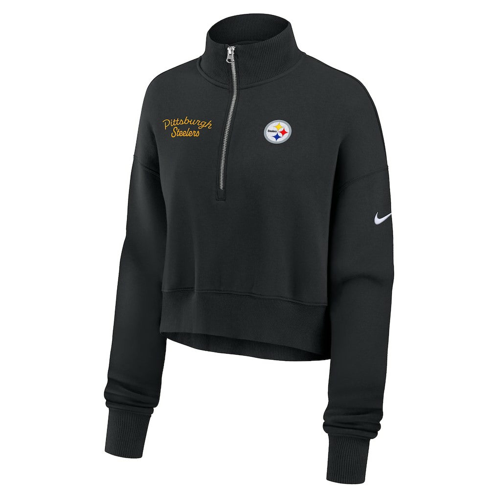 Pittsburgh Steelers Nike Women's Primetime Phoenix Half-Zip Sweatshirt