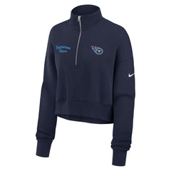 Tennessee Titans Nike Women's Primetime Phoenix Half-Zip Sweatshirt