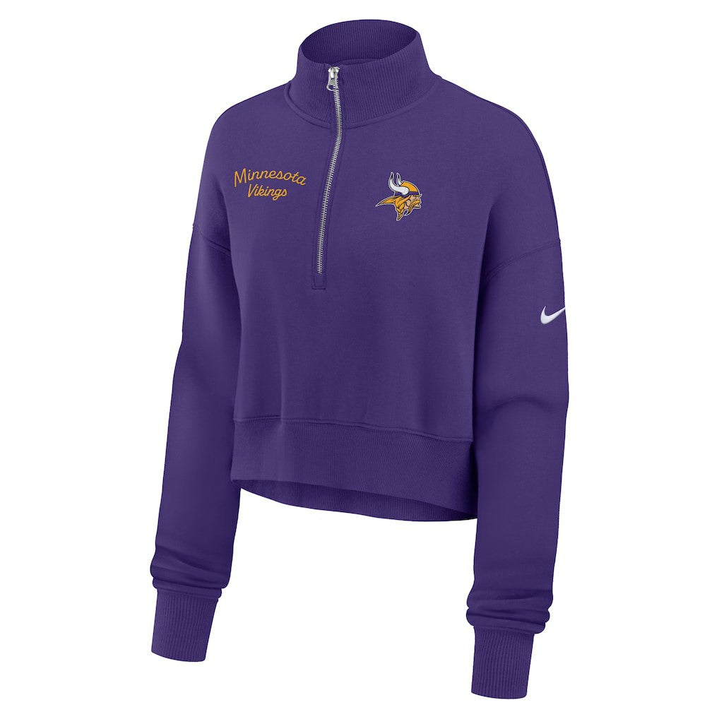 Minnesota Vikings Nike Women's Primetime Phoenix Half-Zip Sweatshirt
