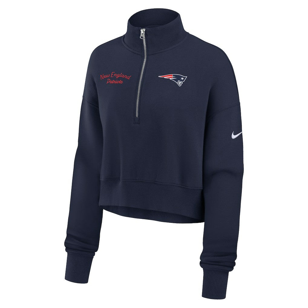 New England Patriots Nike Women's Primetime Phoenix Half-Zip Sweatshirt