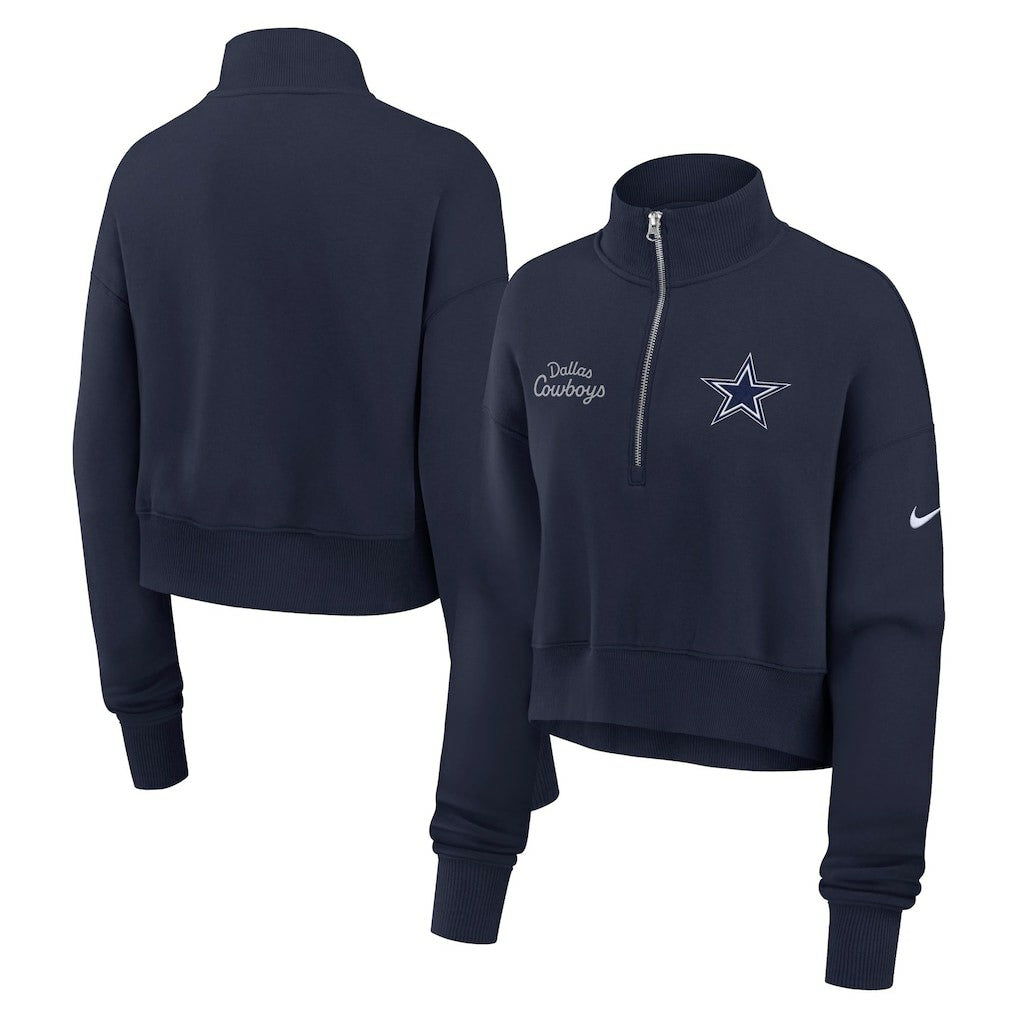 Dallas Cowboys Nike Women's Primetime Phoenix Half-Zip Sweatshirt