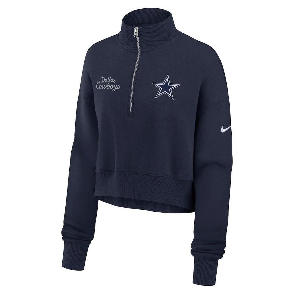 Dallas Cowboys Nike Women's Primetime Phoenix Half-Zip Sweatshirt