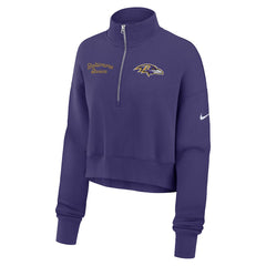 Baltimore Ravens Nike Women's Primetime Phoenix Half-Zip Sweatshirt