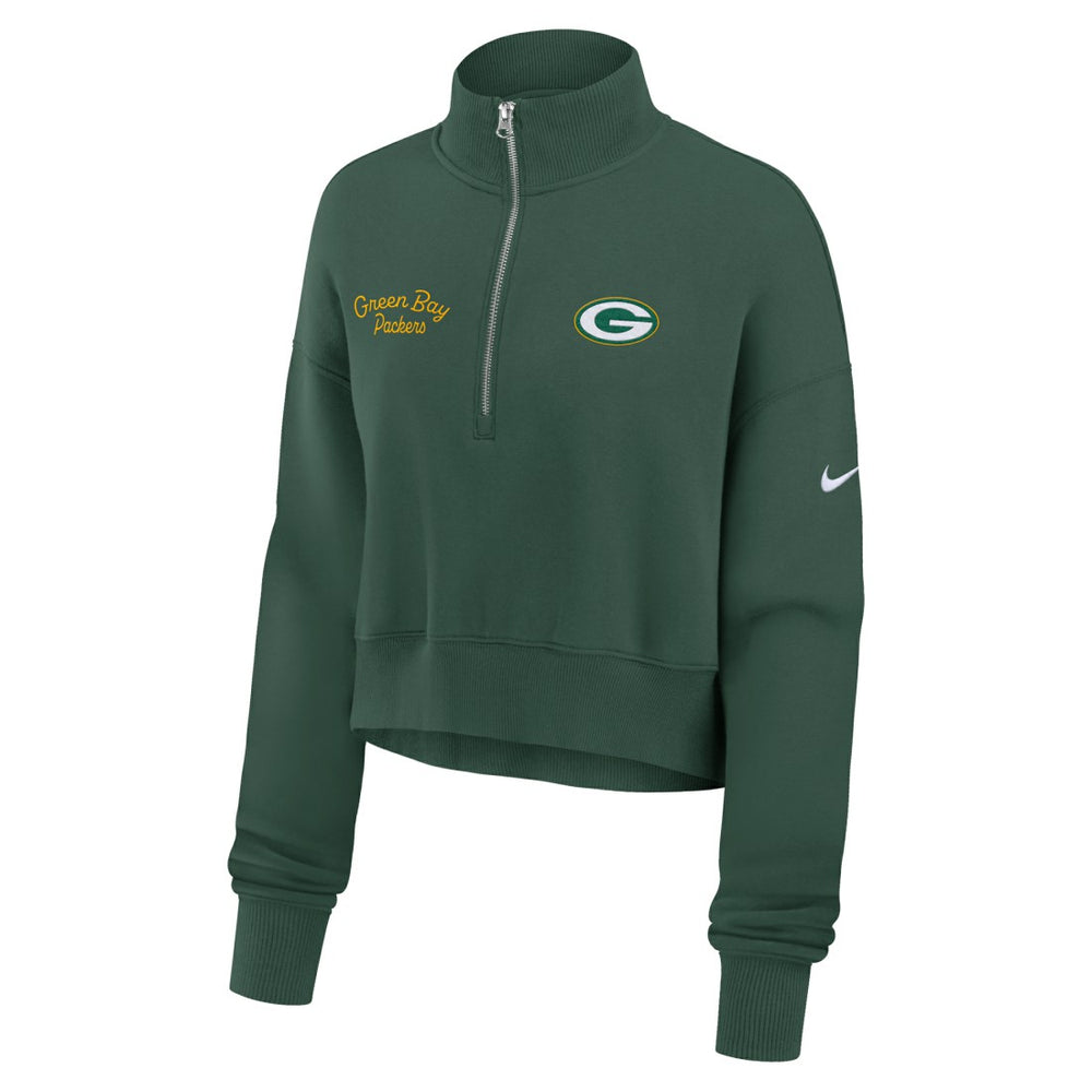 Green Bay Packers Nike Women's Primetime Phoenix Half-Zip Sweatshirt