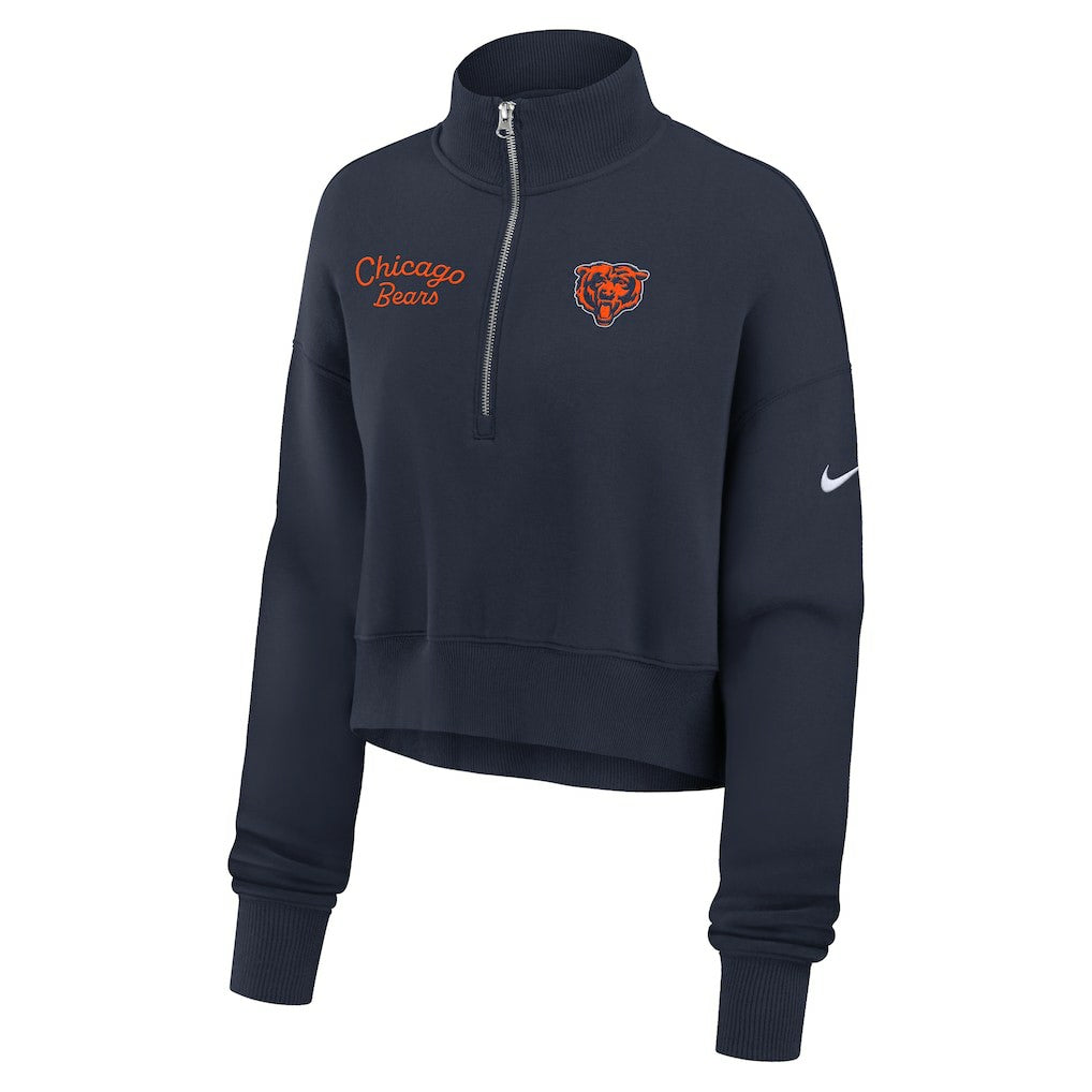 Chicago Bears Nike Women's Primetime Phoenix Half-Zip Sweatshirt