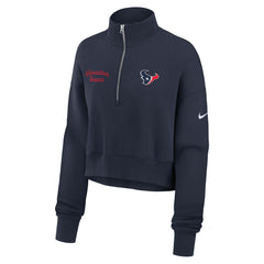Houston Texans Nike Women's Primetime Phoenix Half-Zip Sweatshirt
