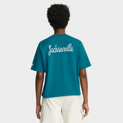 Jacksonville Jaguars Nike Women's Rewind Pocket Boxy T-Shirt