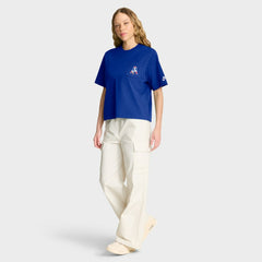 New England Patriots Nike Women's Rewind Pocket Boxy T-Shirt