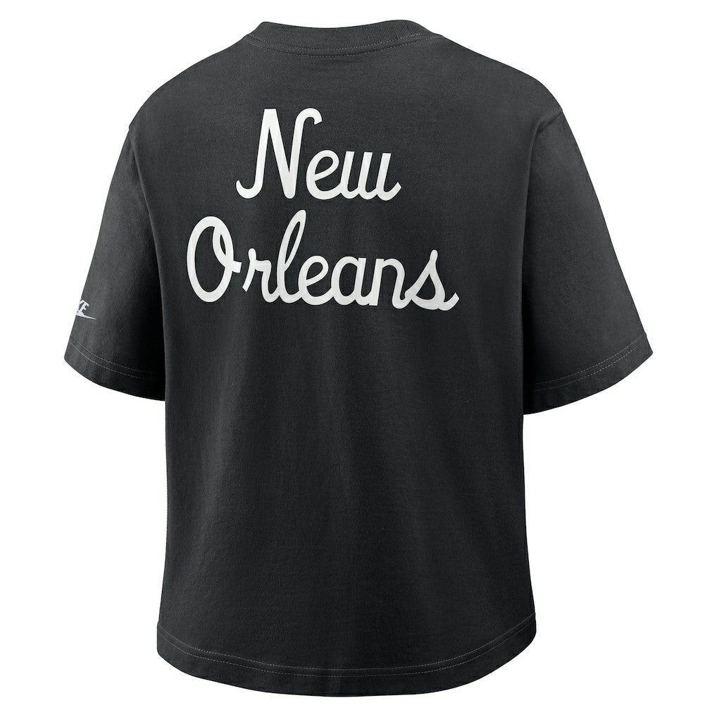 New Orleans Saints Nike Women's Rewind Pocket Boxy T-Shirt