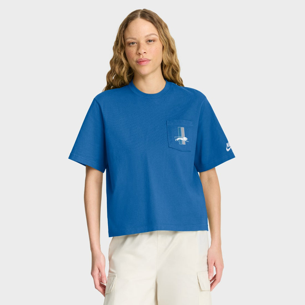 Detroit Lions Nike Women's Rewind Pocket Boxy T-Shirt