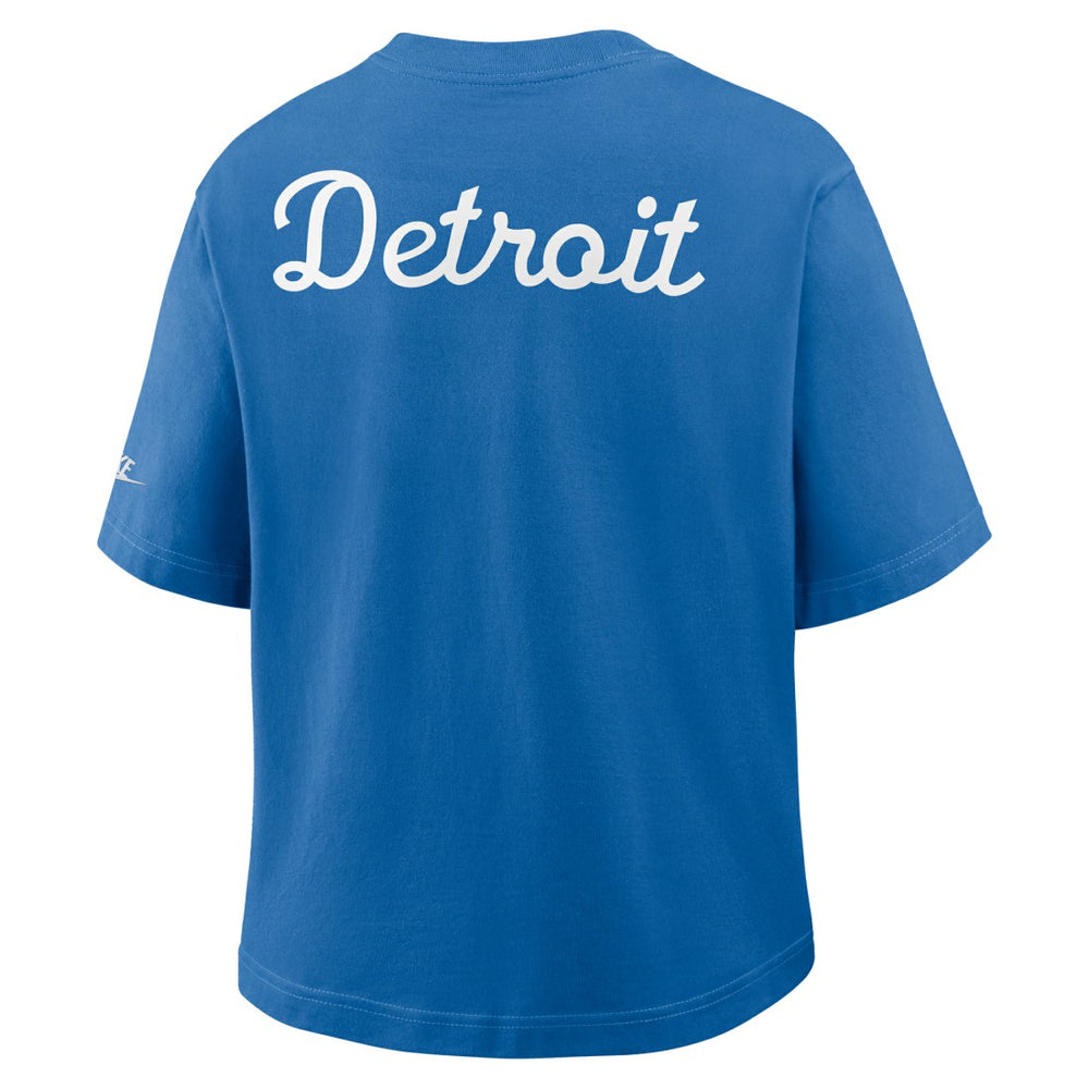 Detroit Lions Nike Women's Rewind Pocket Boxy T-Shirt