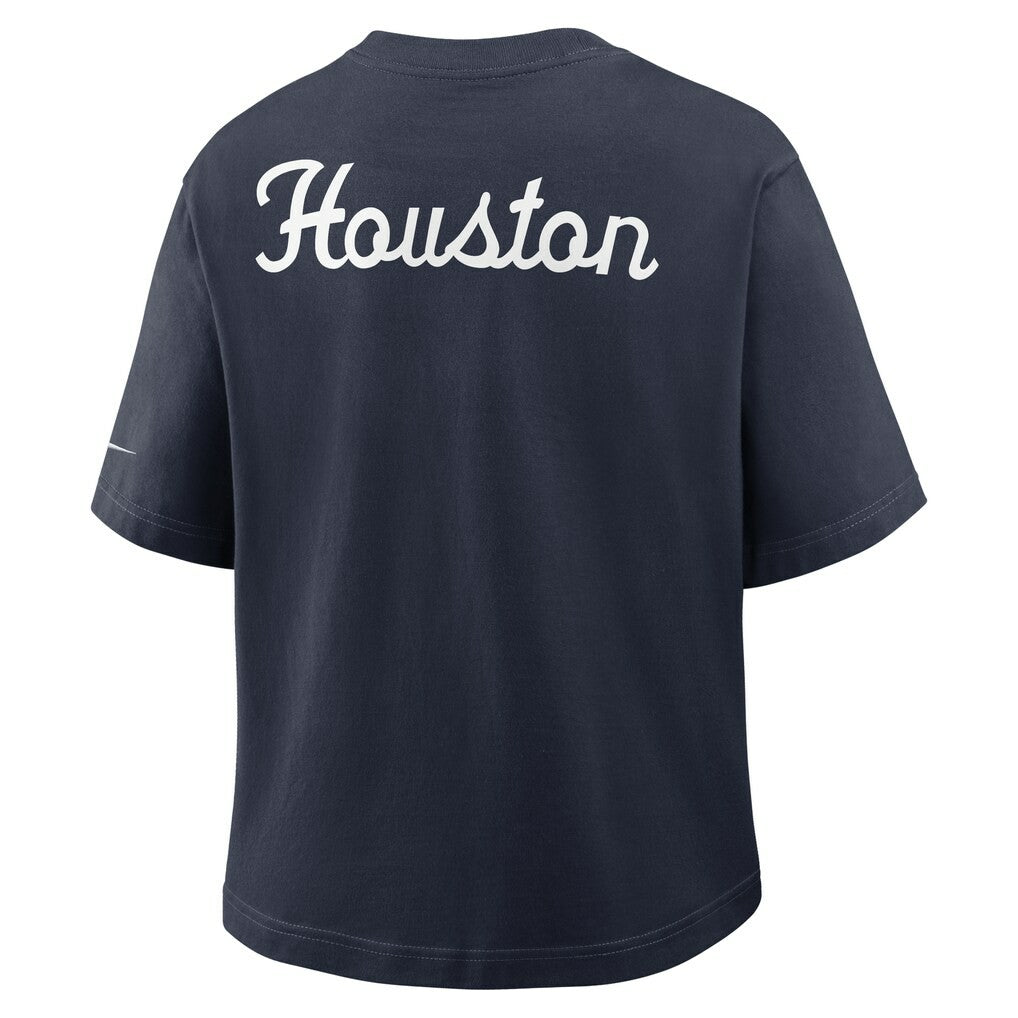 Houston Texans Nike Women's Rewind Pocket Boxy T-Shirt