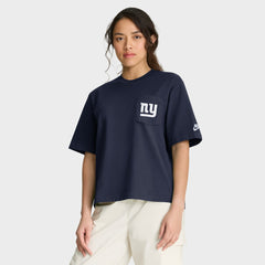 New York Giants Nike Women's Rewind Pocket Boxy T-Shirt