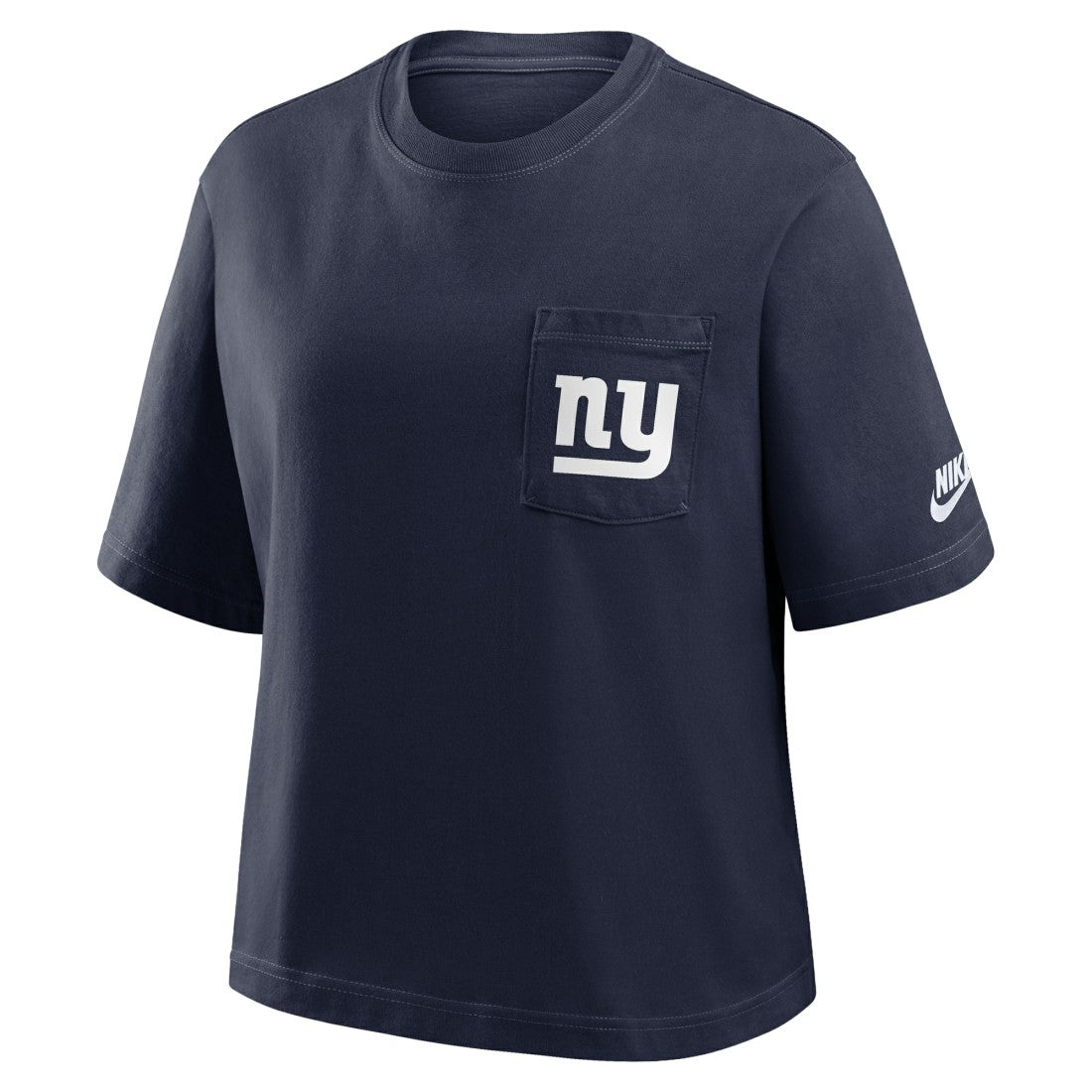 New York Giants Nike Women's Rewind Pocket Boxy T-Shirt