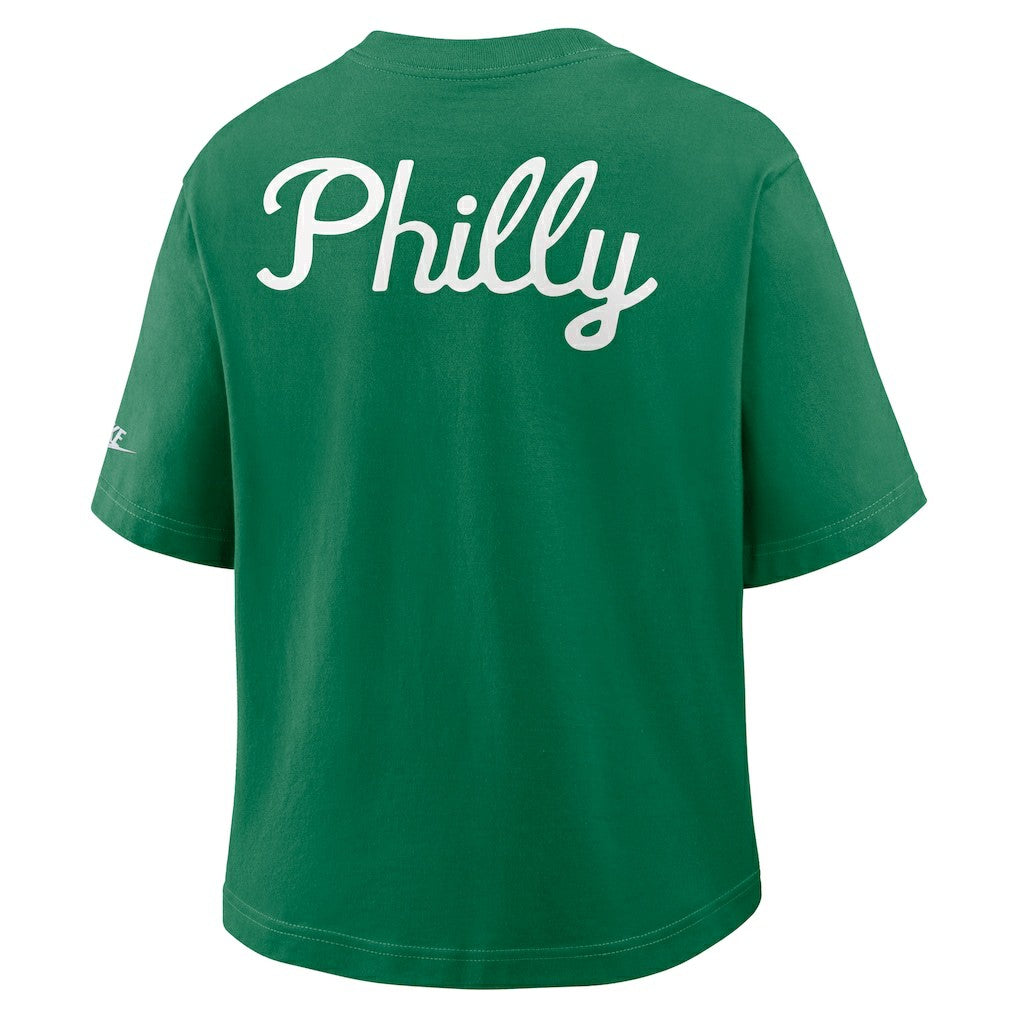 Philadelphia Eagles Nike Women's Rewind Pocket Boxy T-Shirt