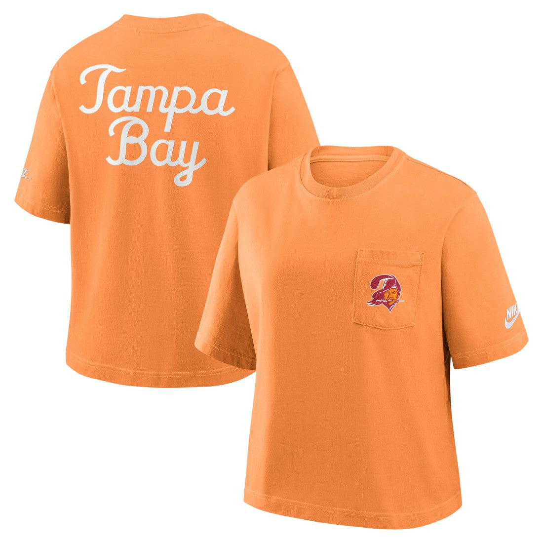 Tampa Bay Buccaneers Nike Women's Rewind Pocket Boxy T-Shirt
