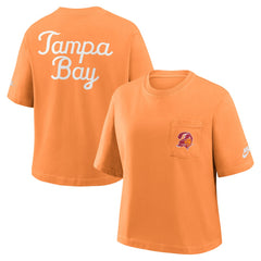 Tampa Bay Buccaneers Nike Women's Rewind Pocket Boxy T-Shirt