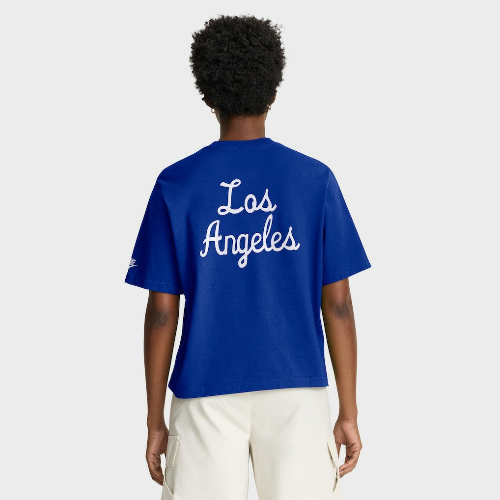 Los Angeles Rams Nike Women's Rewind Pocket Boxy T-Shirt