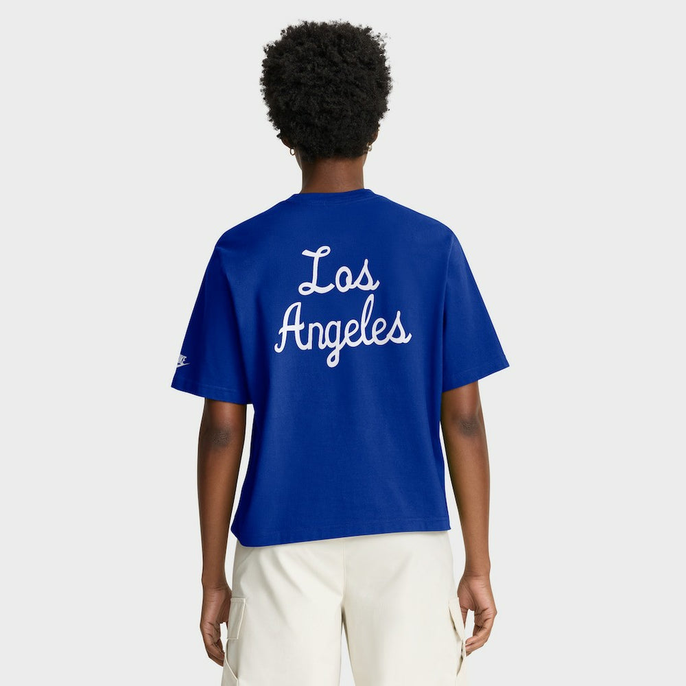 Los Angeles Rams Nike Women's Rewind Pocket Boxy T-Shirt