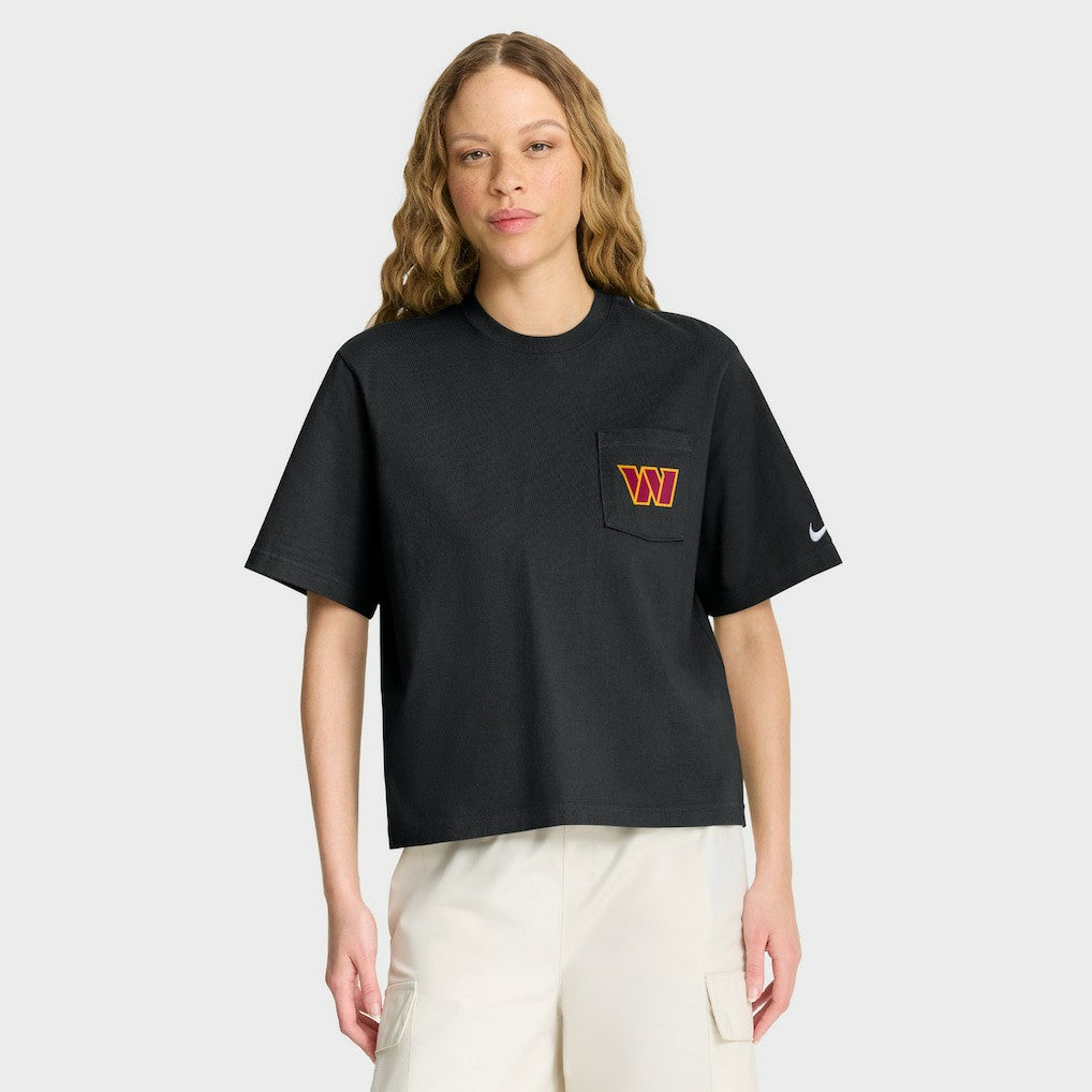 Washington Commanders Nike Women's Rewind Pocket Boxy T-Shirt