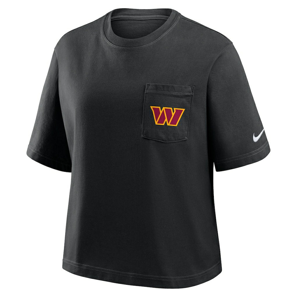 Washington Commanders Nike Women's Rewind Pocket Boxy T-Shirt