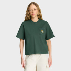 Green Bay Packers Nike Women's Rewind Pocket Boxy T-Shirt