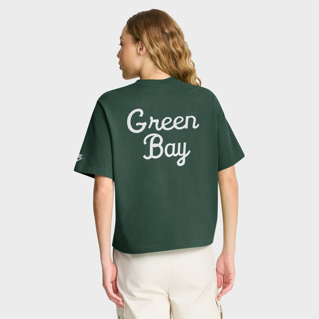 Green Bay Packers Nike Women's Rewind Pocket Boxy T-Shirt