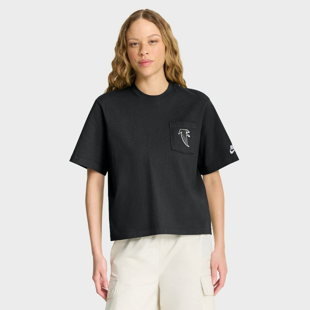 Atlanta Falcons Nike Women's Rewind Pocket Boxy T-Shirt