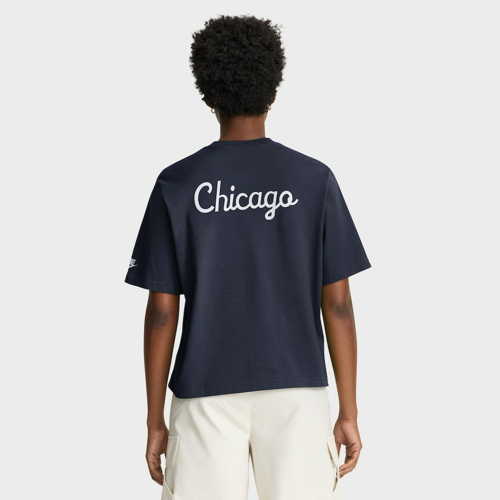 Chicago Bears Nike Women's Rewind Pocket Boxy T-Shirt
