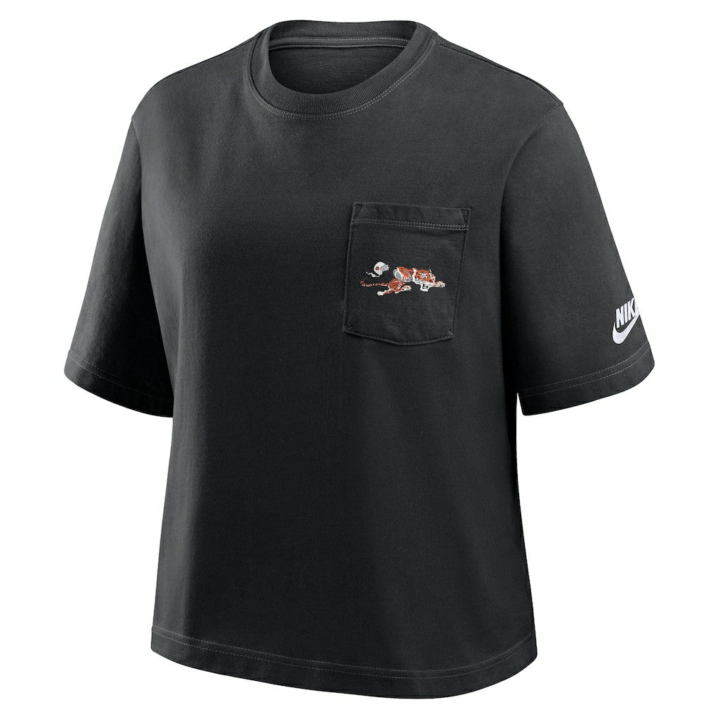 Cincinnati Bengals Nike Women's Rewind Pocket Boxy T-Shirt