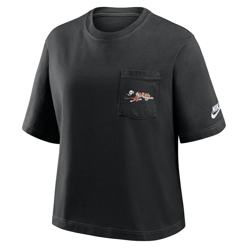 Cincinnati Bengals Nike Women's Rewind Pocket Boxy T-Shirt