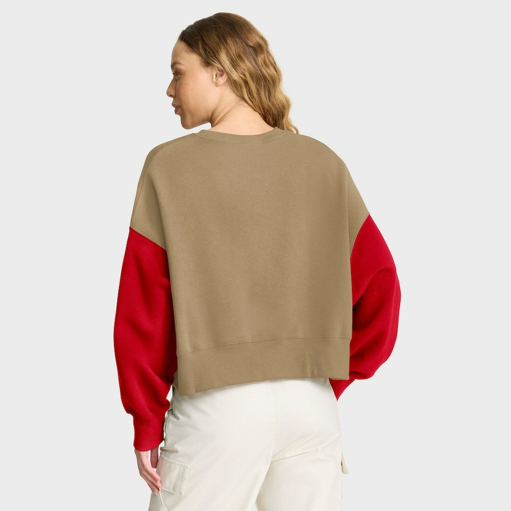 San Francisco 49ers Nike Women's Oversized Rewind Pullover Sweatshirt