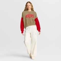 San Francisco 49ers Nike Women's Oversized Rewind Pullover Sweatshirt