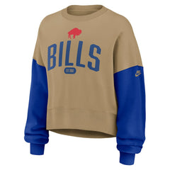 Buffalo Bills Nike Women's Oversized Rewind Pullover Sweatshirt