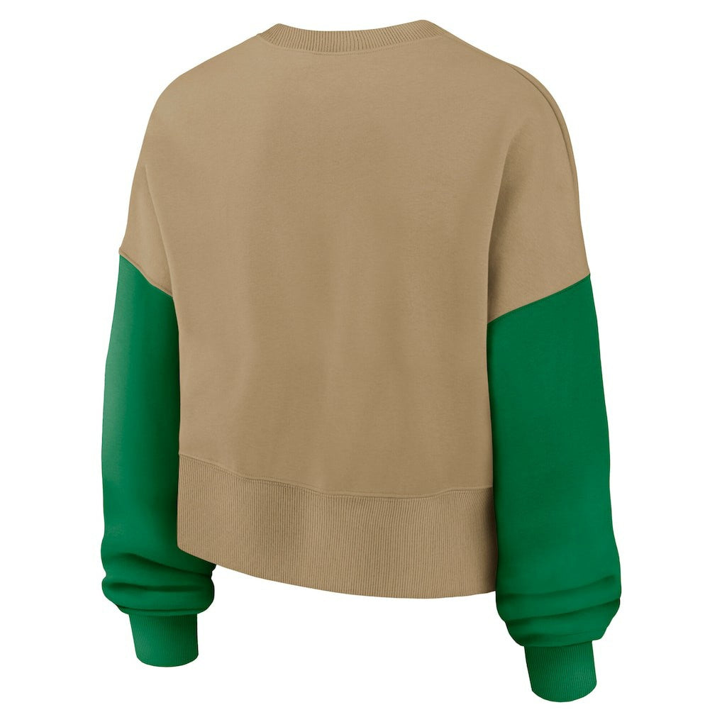 Philadelphia Eagles Nike Women's Oversized Rewind Pullover Sweatshirt